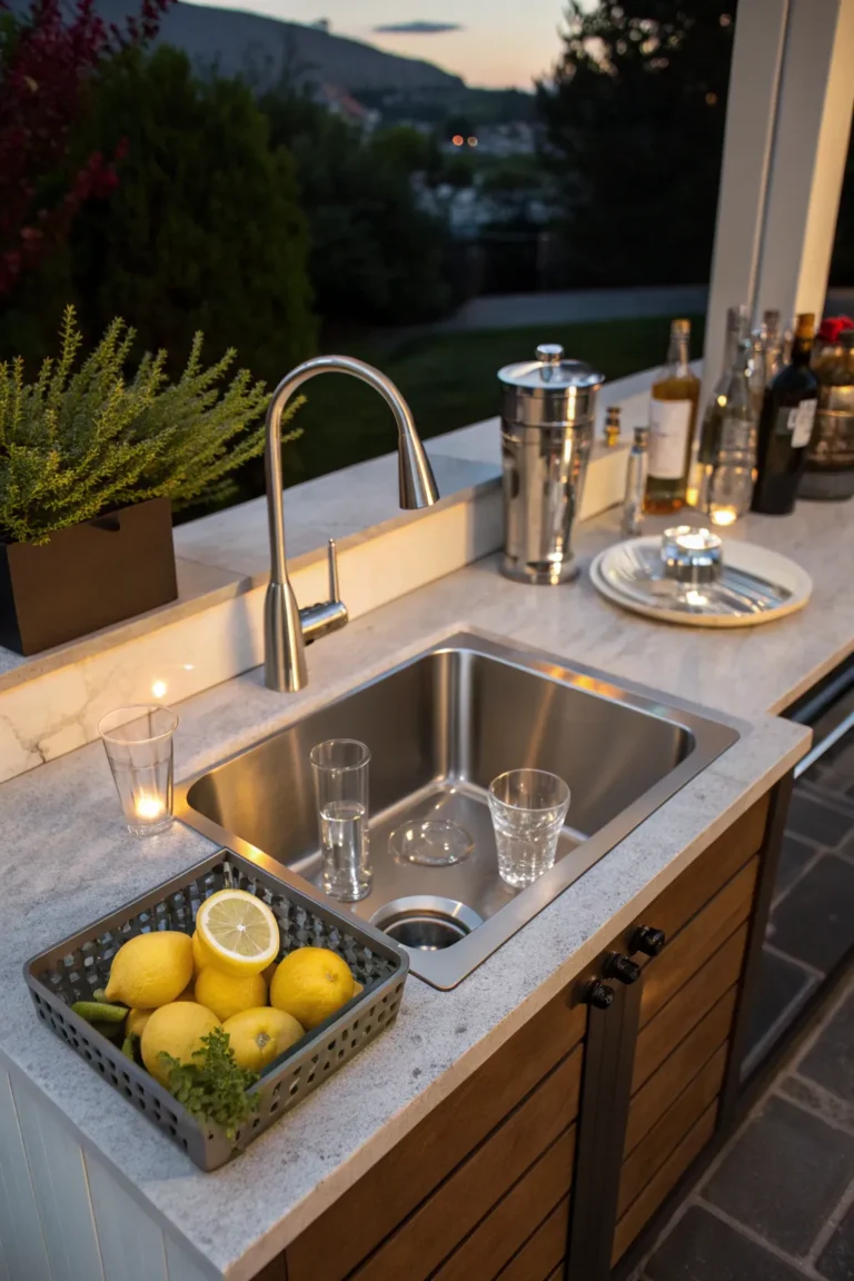 30 Outdoor Kitchens With Sinks: Elevate Your Backyard Vibe