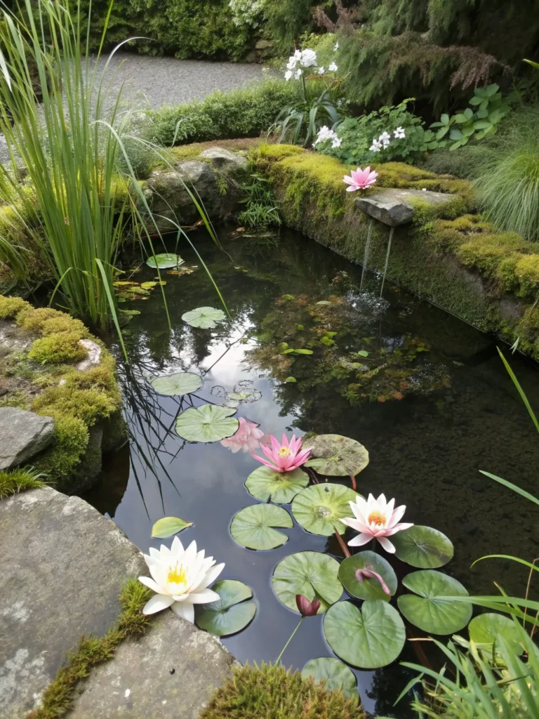 15 Charming Small Garden Corner Ideas with Water Features