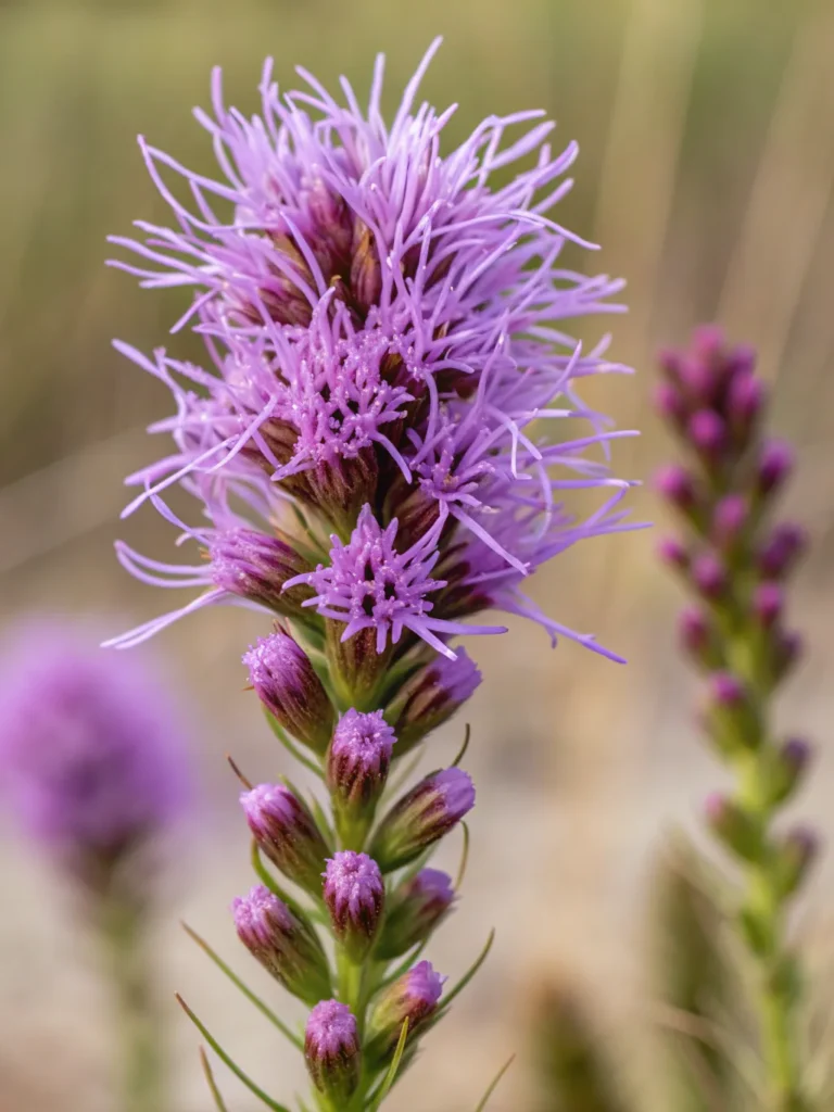 10 close up of blazing star wild flower