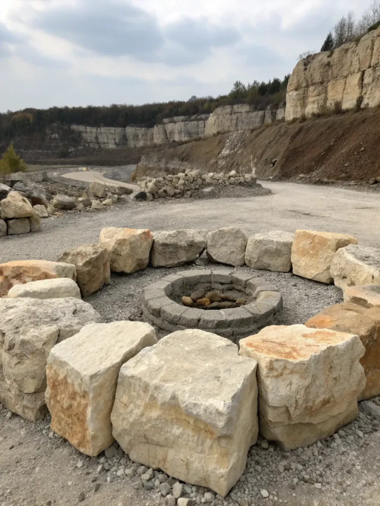10 limestone pit natural fire pit ideas