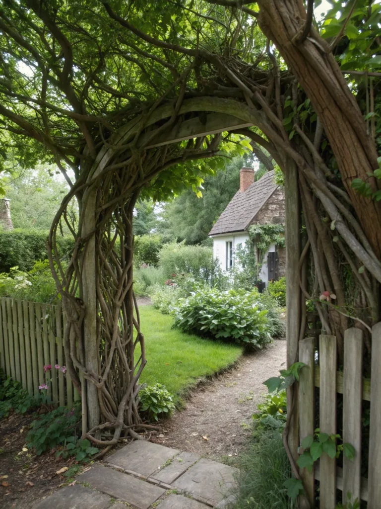 10 natural privacy gate cottage garden gate idea
