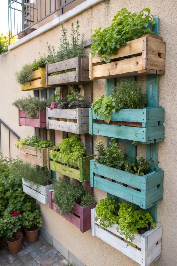 10 wine crate vertical garden a collection of ru