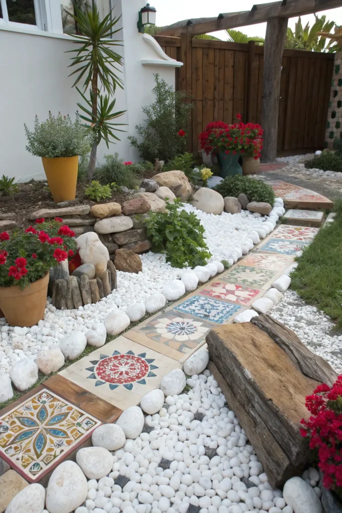 11 eclectic white stone garden an artistic outdo