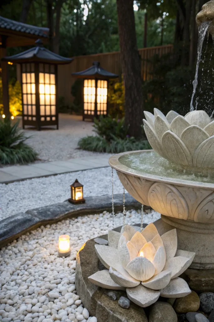 11 lotus blossom statue fountain a lotus blossom