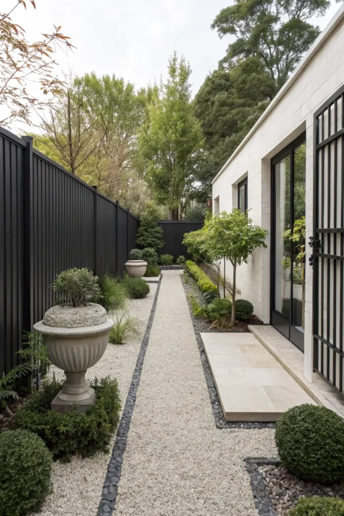11 minimalist garden a minimalist yard with grav