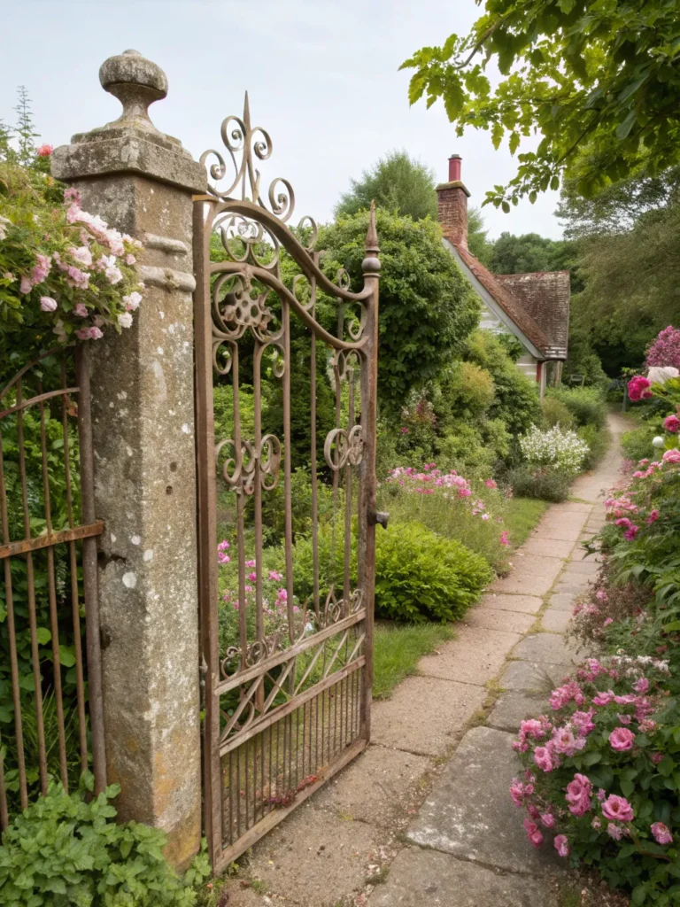 11 vintage metal or iron gate cottage garden gate
