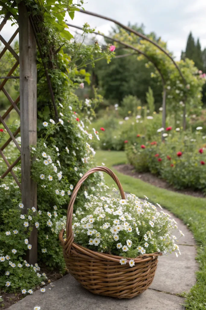 12 bacopa a basket brimming with delicate white