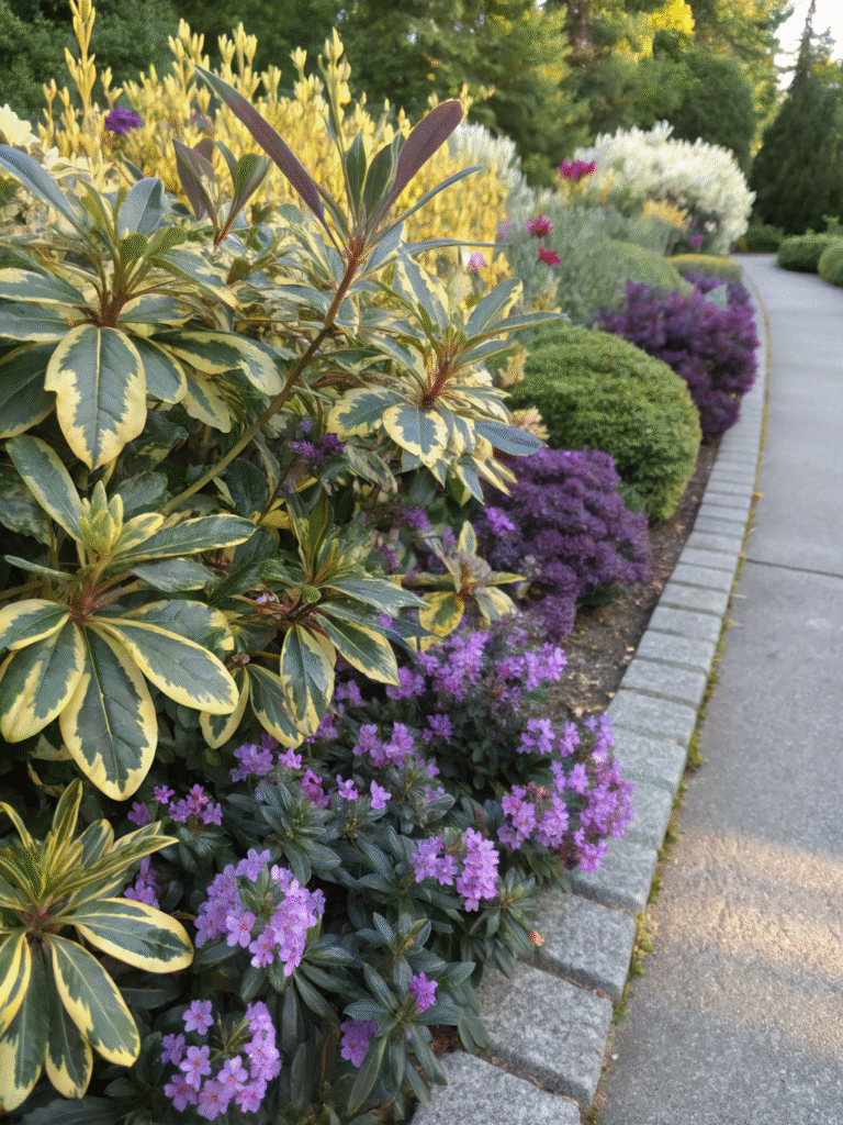 12 decorative garden border featuring rhododendro