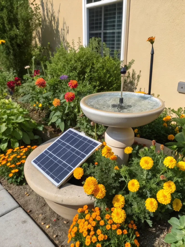 12 eco friendly solar powered mini fountain in a