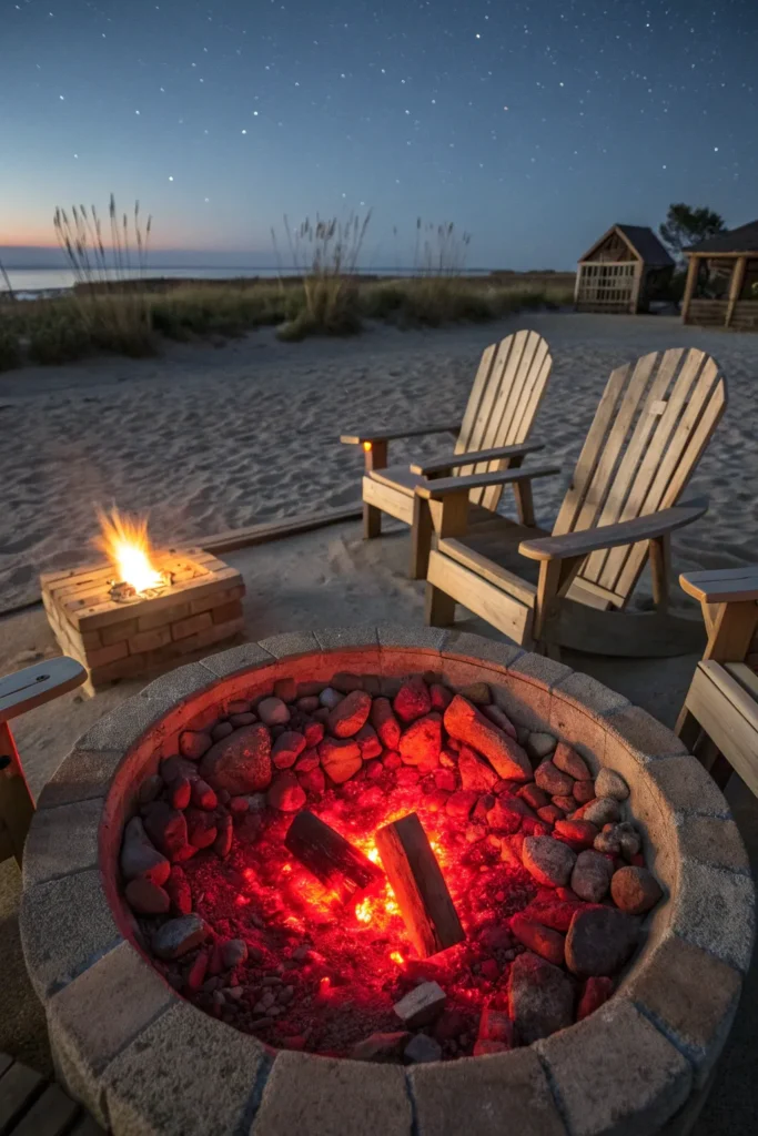 12 fire pit with lava rocks a circular fire pit