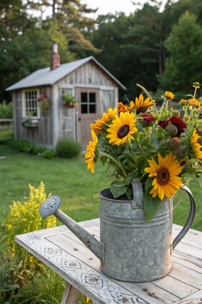 12 galvanized watering can planter old galvani