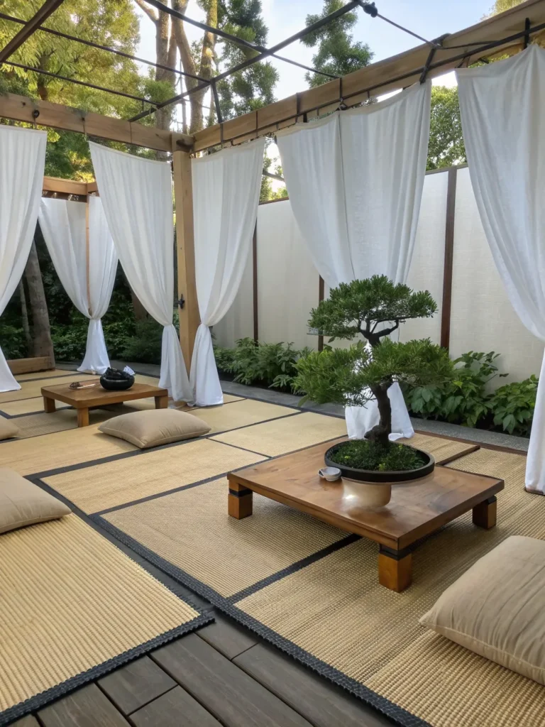 12 tatami mats for floor seating outdoor floor