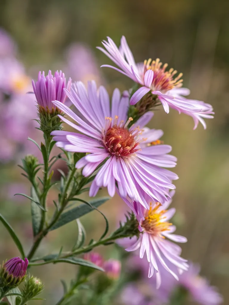13 close up of wild asters wild flower