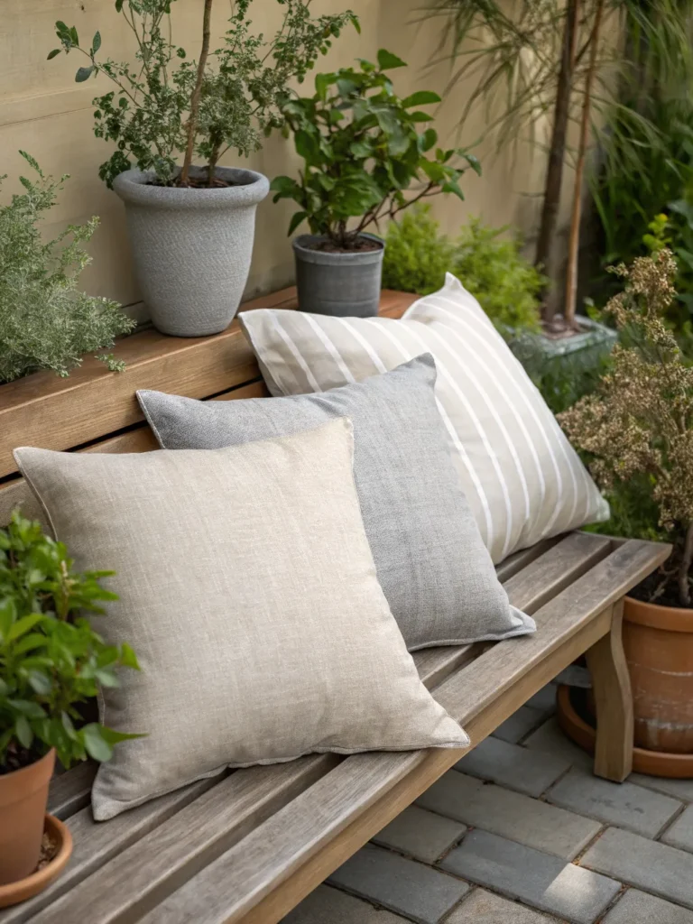 13 neutral toned throw pillows a set of beige