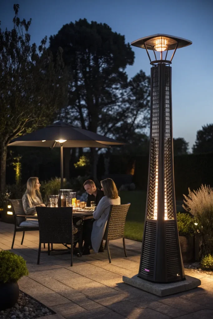 13 patio heater a sleek modern patio heater glow