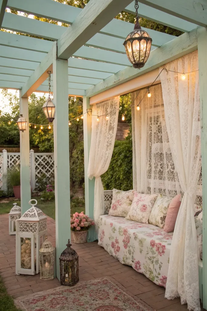 13 romantic shabby chic garden alcove pergola p