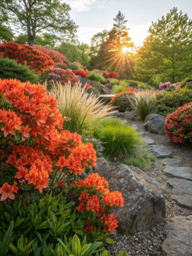 13 vibrant summer garden with azalea fireball