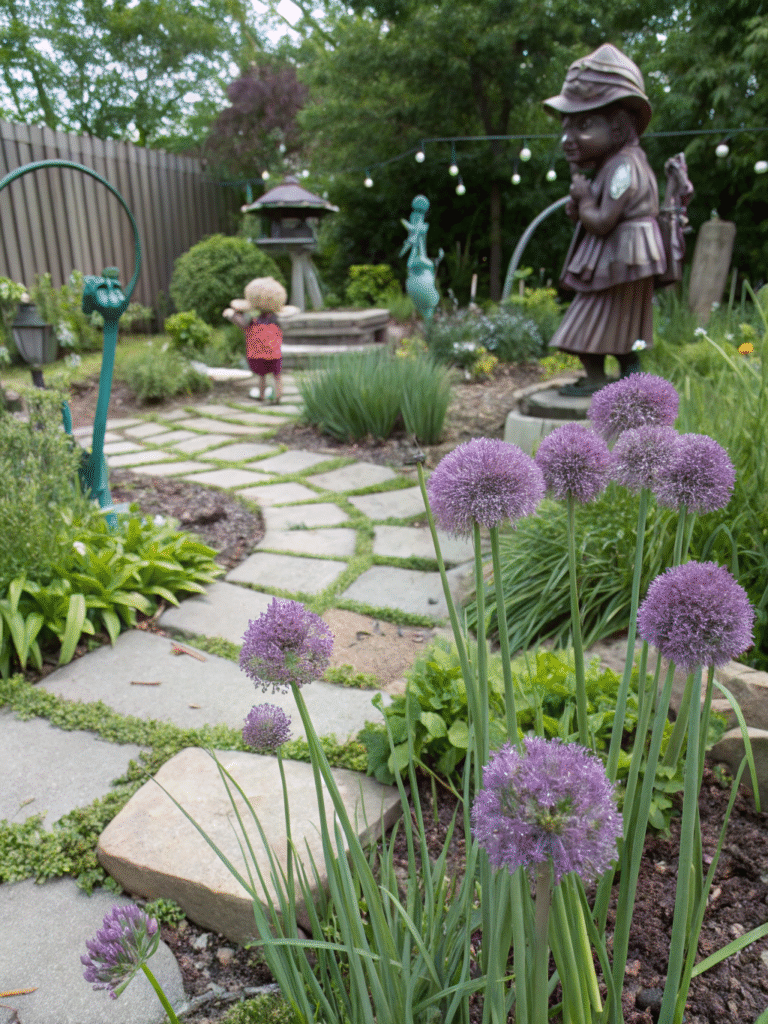 13realistic photo of a whimsical garden section fe