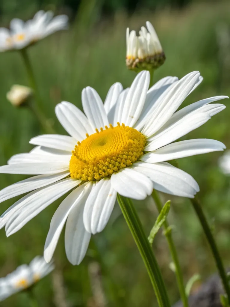 14 close up of oxeye daisies wild flower
