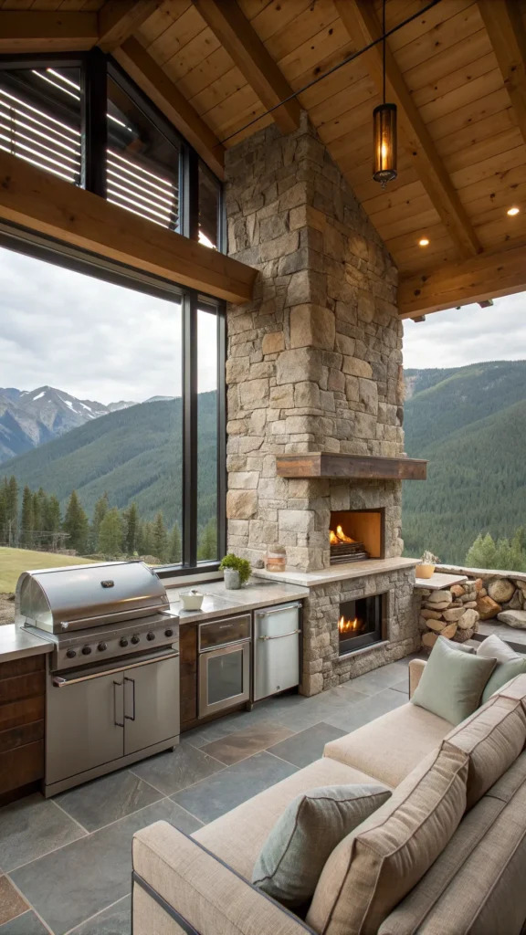 14 contemporary mountain retreat kitchen outdo