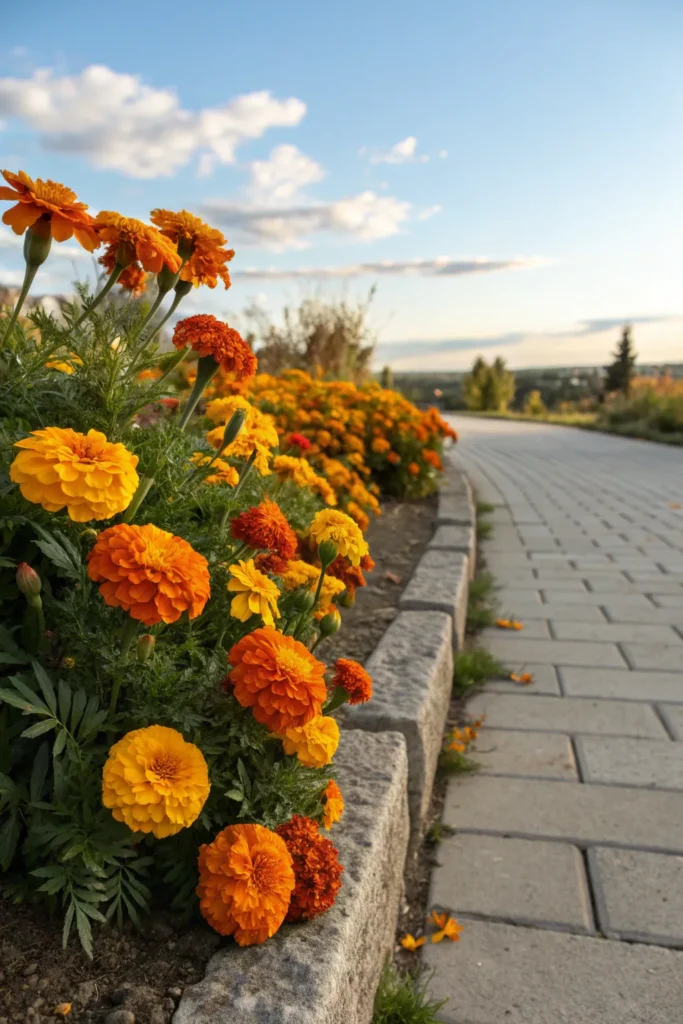 14 marigold compact orange and yellow marigolds