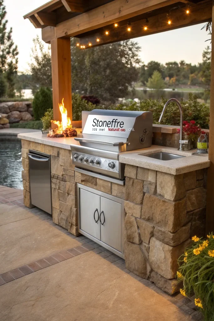 14 stonefire 32 inch natural gas grill with sink