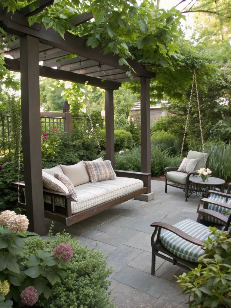 14 swing bed patio seating ideas