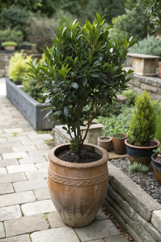 15 bay leaves in a clay pot a sturdy clay pot