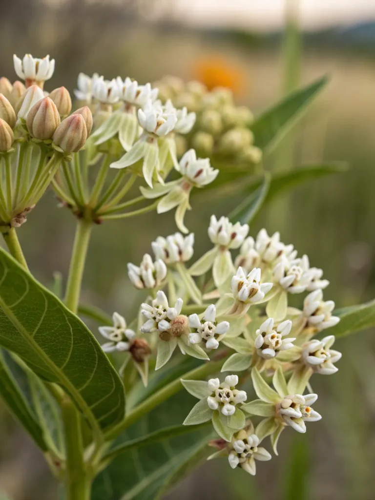 15 close up of milkweed flowers wild flower