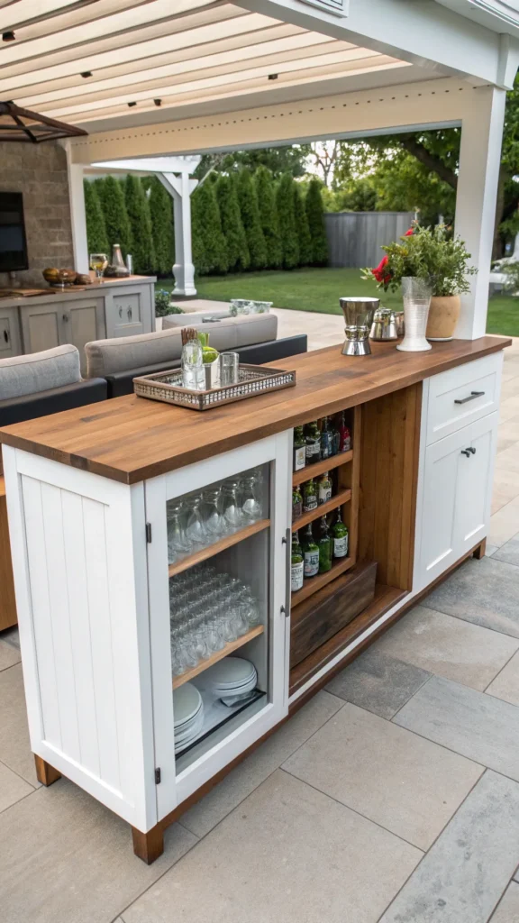 15 hidden storage under bar counter outdoor ba