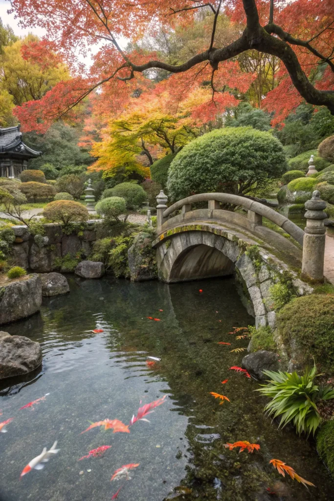 15 japanese tea garden with koi streams a serene