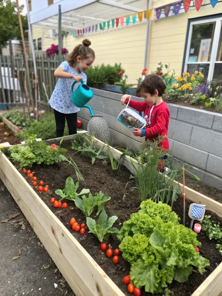 15 kids vegetable garden child sized raised veg