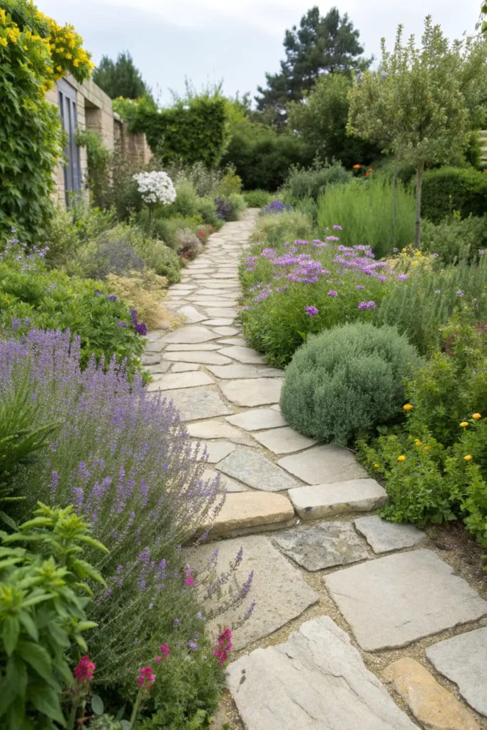 16 fragrant herb pathway garden a stone pathway