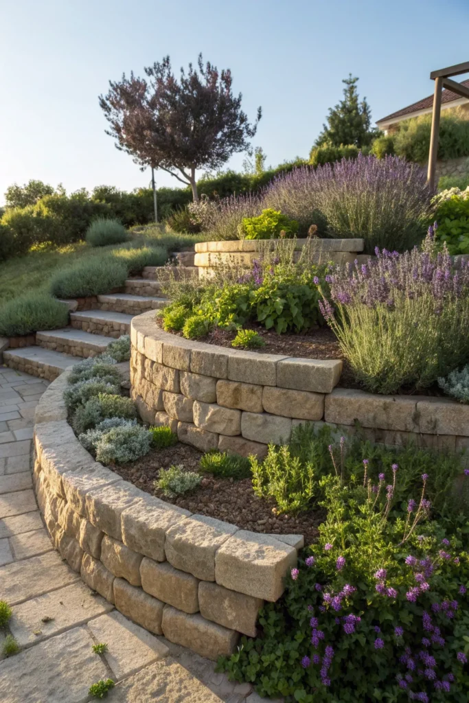 16 lavender herb spiral stone spiral garden wi