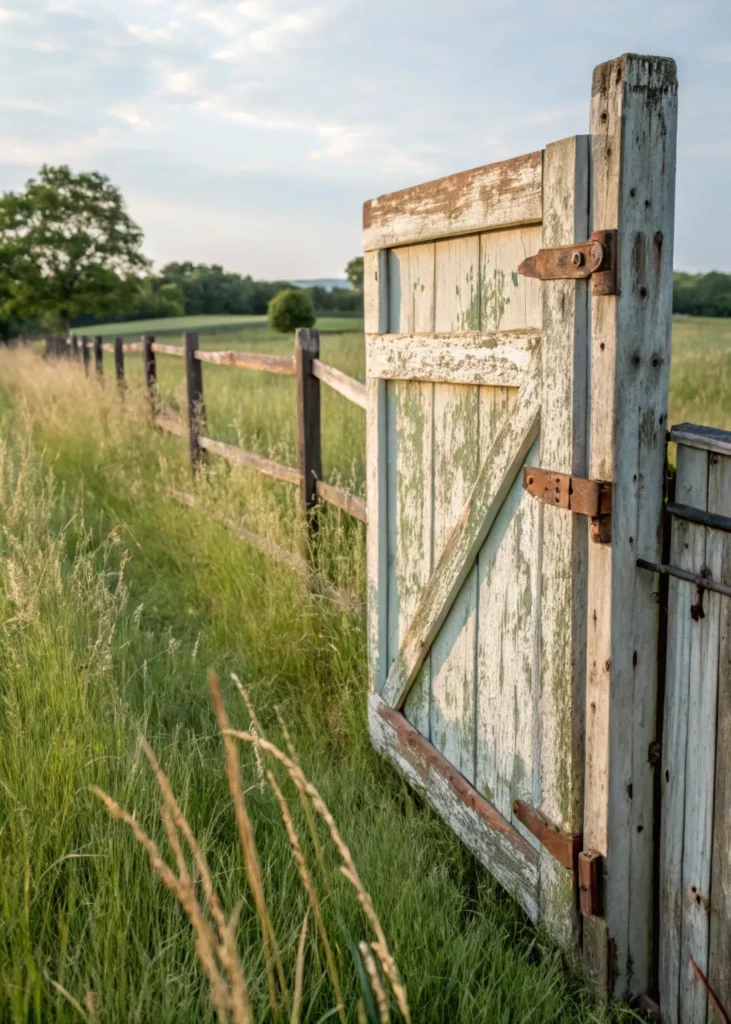 16 repurposed barn door fence design a realistic