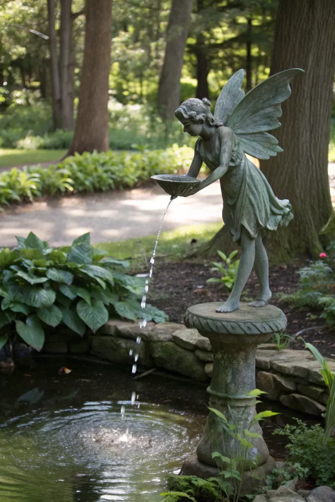 16 resin fairy fountain a whimsical resin fairy