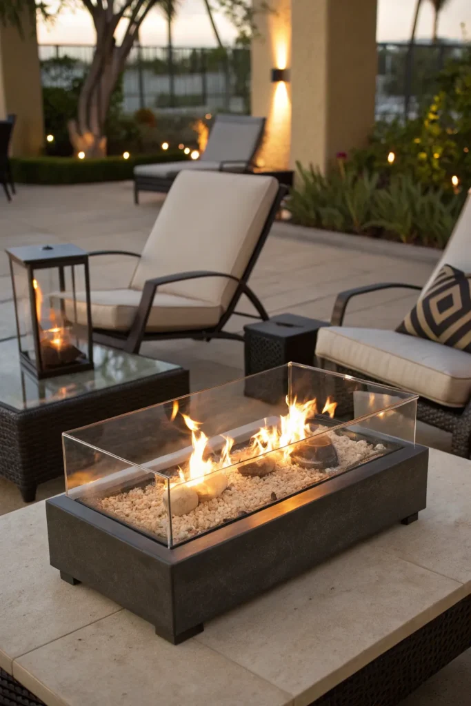 16 tabletop fireplace a modern tabletop fireplac