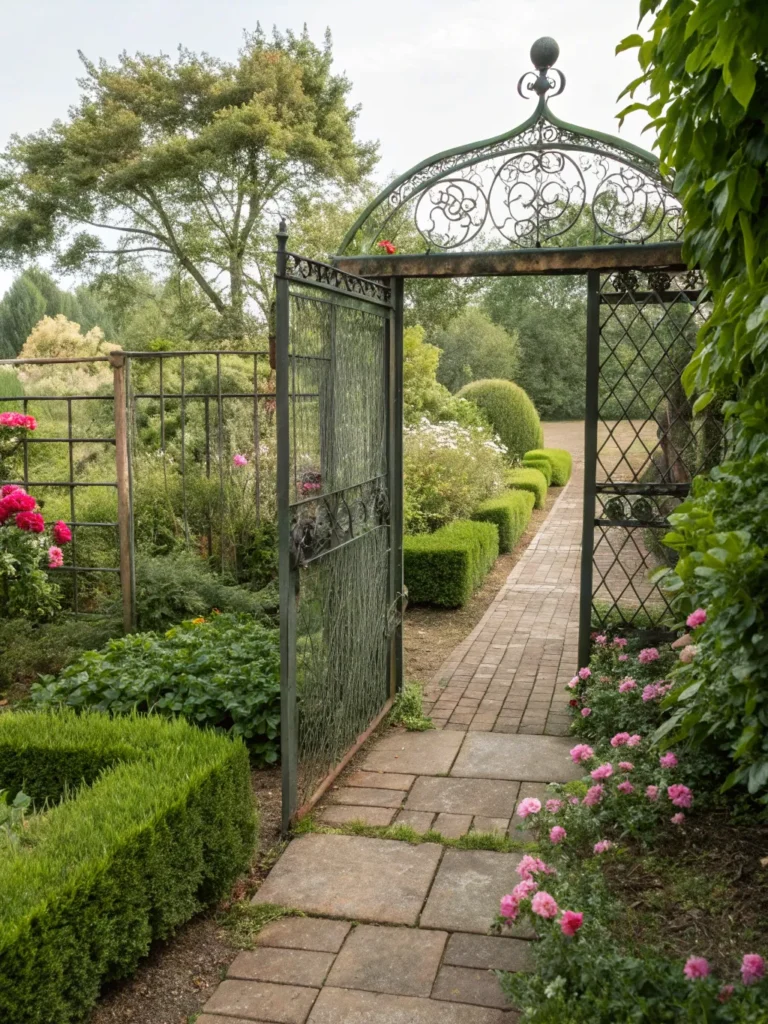 16 transparent mesh gate cottage garden gate idea