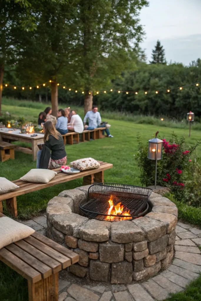 17 bbq areas with built in fire pits stone bui