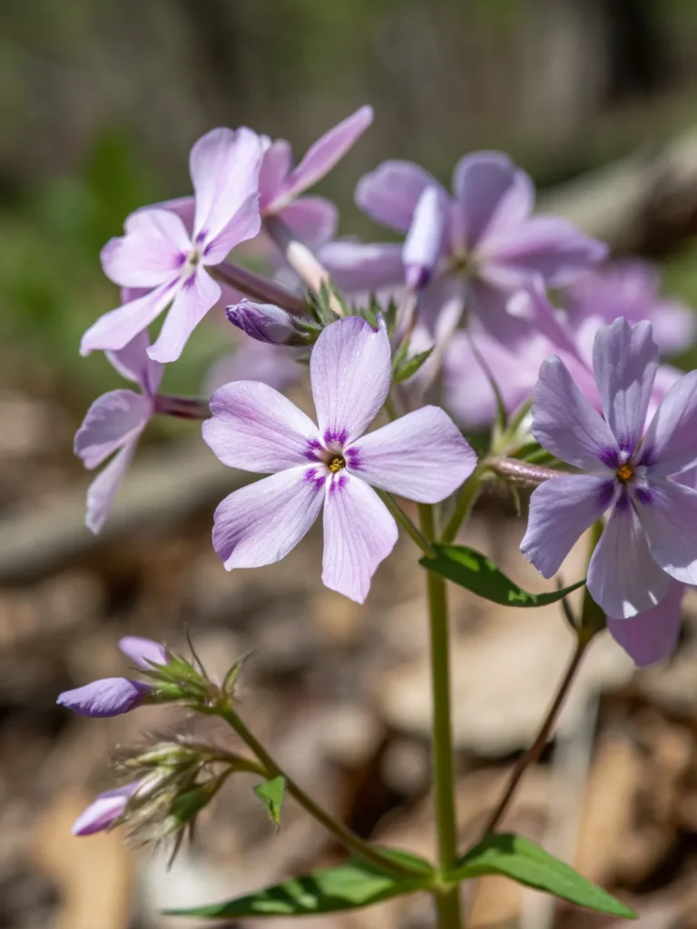 17 close up of woodland phlox wild flower