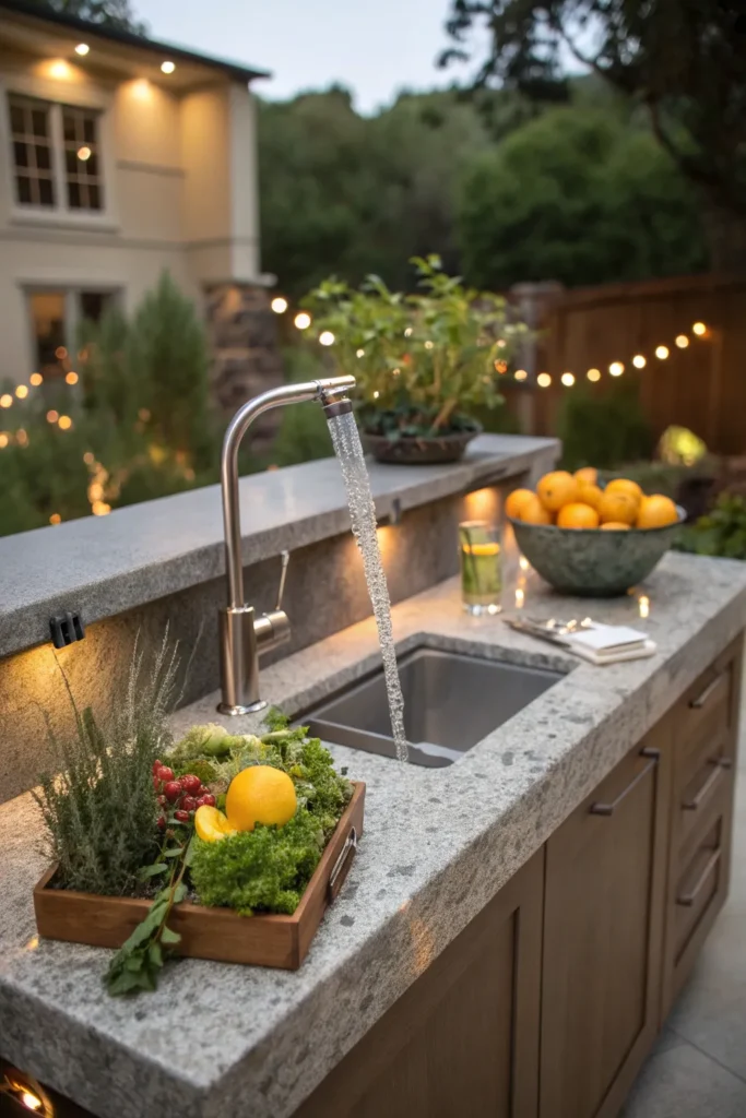 17 coyote outdoor living sink with outdoor fauce