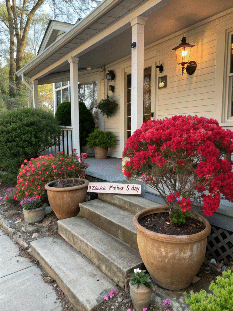 17 cozy front porch garden with azalea mother s