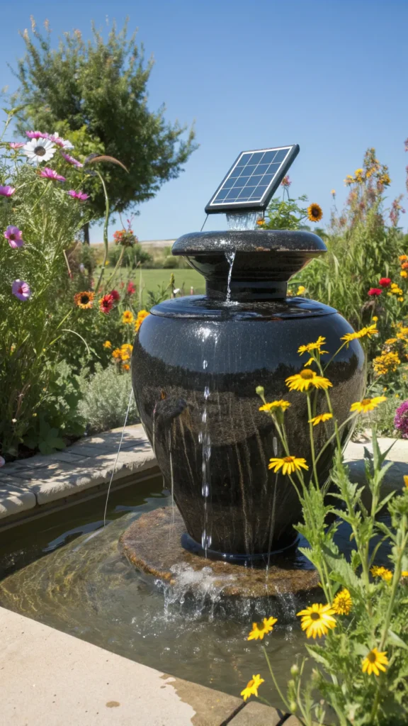 17 modern solar powered bubbling urn fountain sl