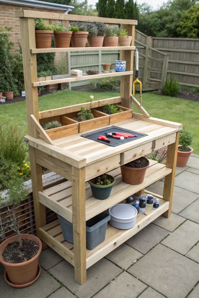 17 multi tiered bench for small spaces potting be