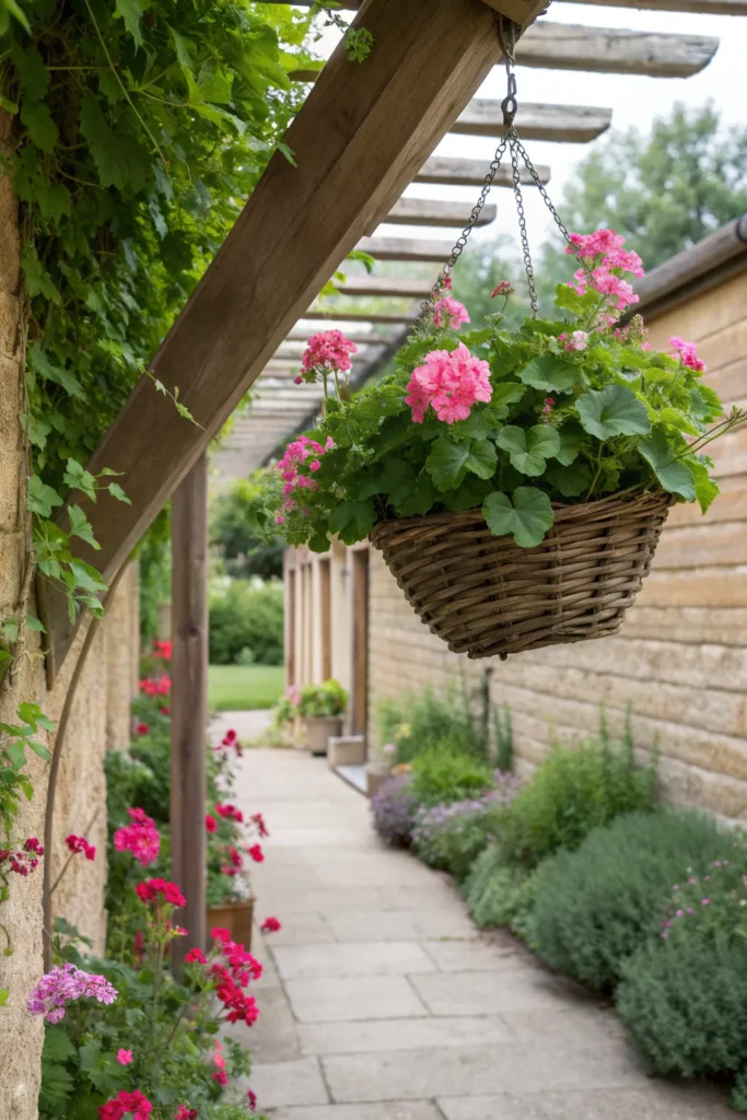 17 scarborough fair scented geranium a hanging b