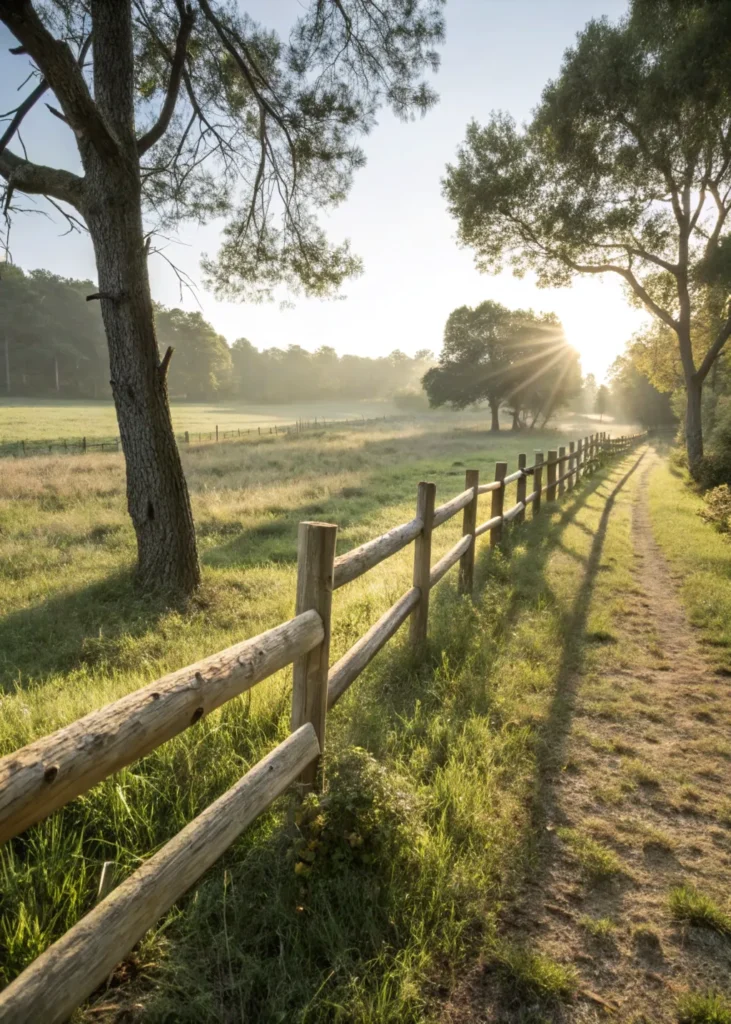 17 simple post and rail fence create a realistic