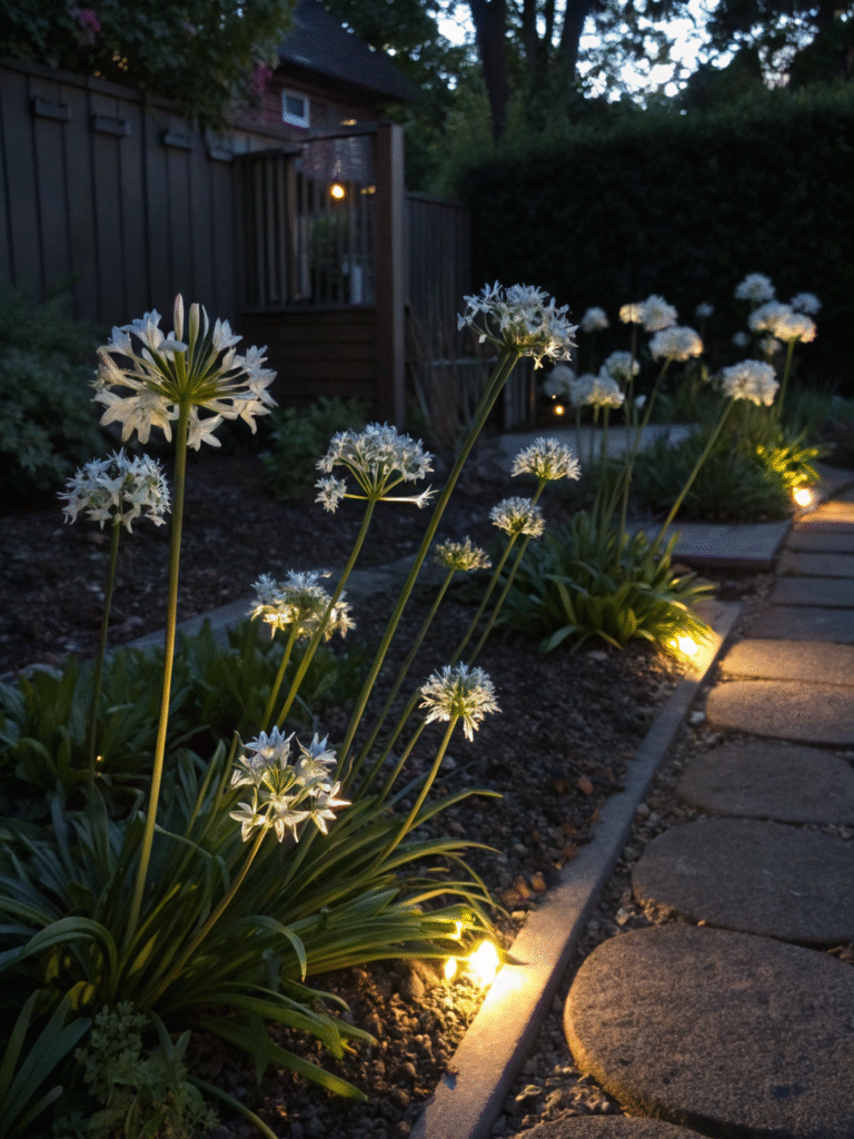 18 agapanthus galaxy white night themed garden