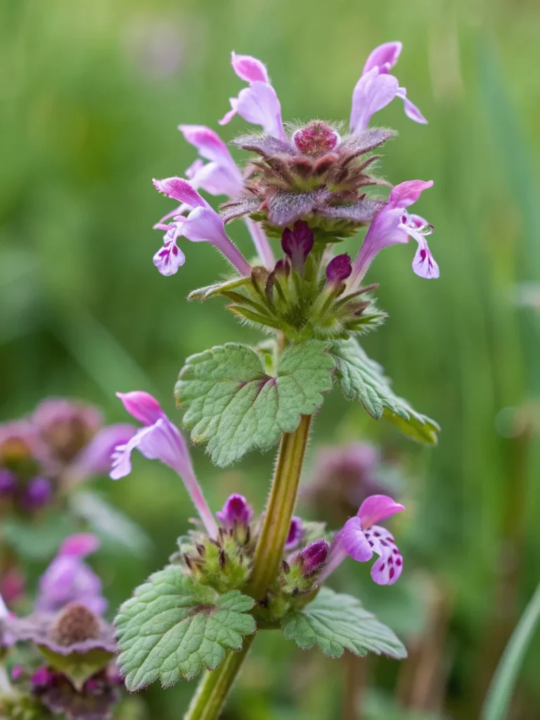 18 close up of henbit blooms wild flower
