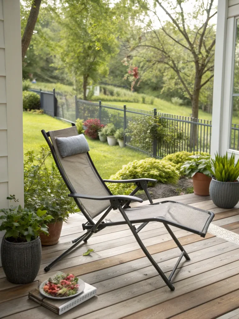 18 folding sling chair patio seating ideas