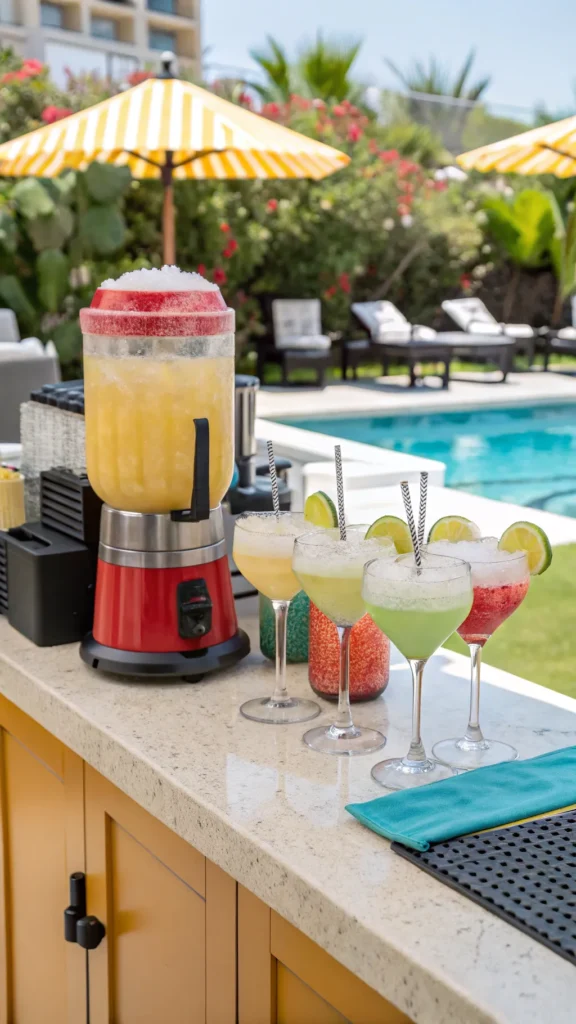 18 margarita machine outdoor countertop with a